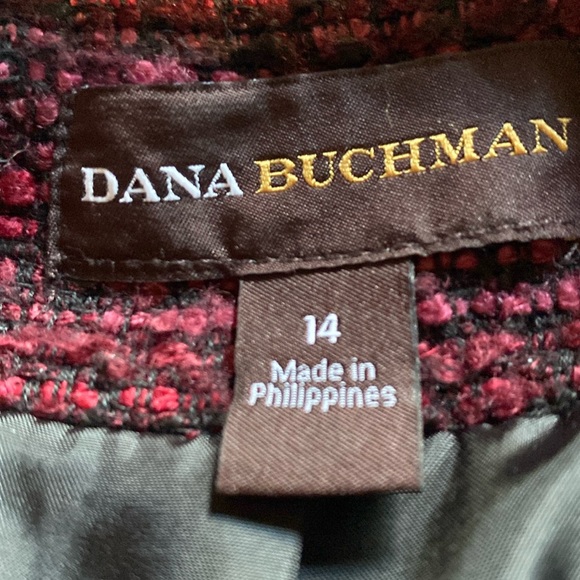 Dana Buchman tweed jacket. Just below the waist with front zipper. - Picture 3 of 8